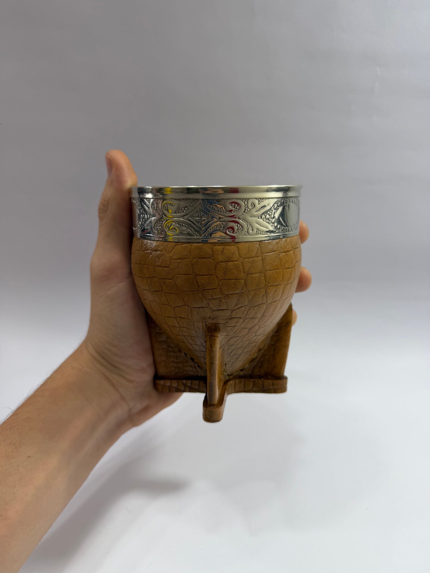 Mate Imperial Cuero Croco Café #2