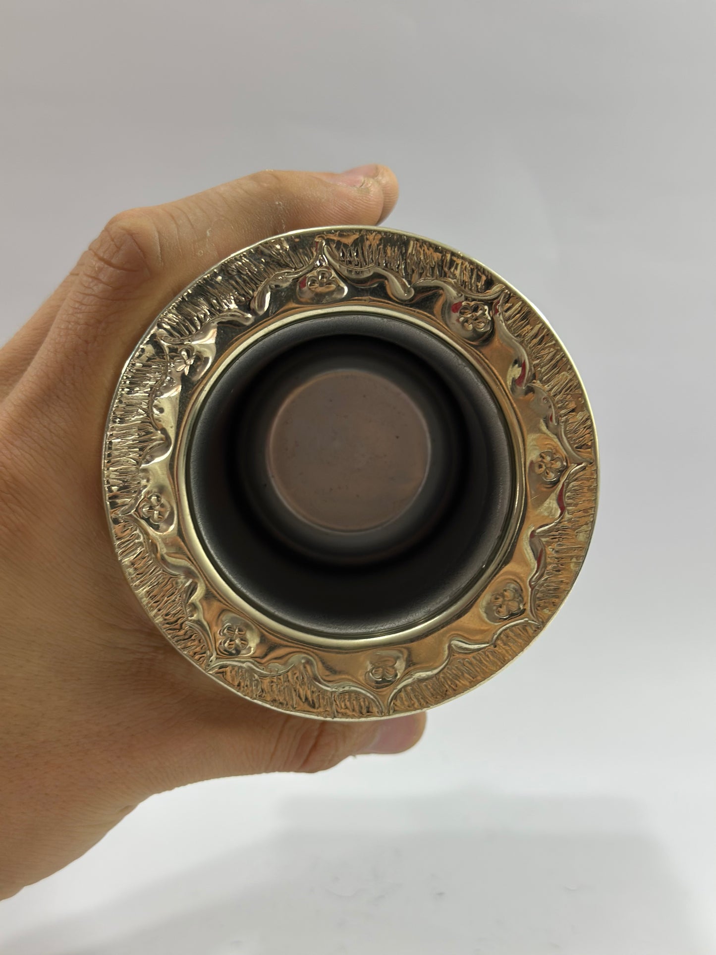 Mate Imperial Negro de Acero #2 + Bombilla de Acero Tradicional